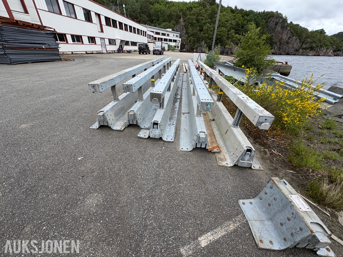 Varioguard rekkverkselementer – 5 stk. á 4 meter med koblinger