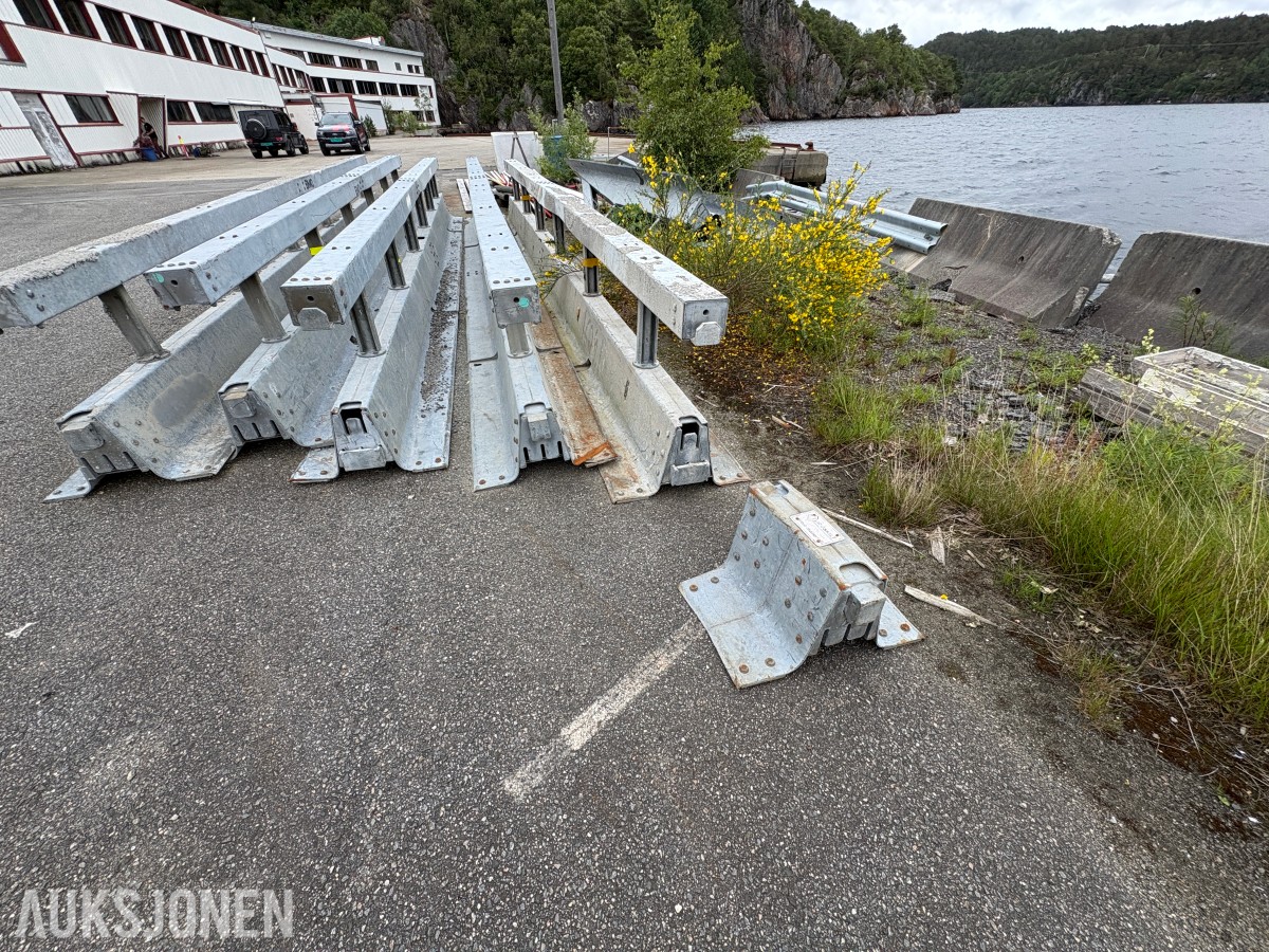 Varioguard rekkverkselementer – 5 stk. á 4 meter med koblinger