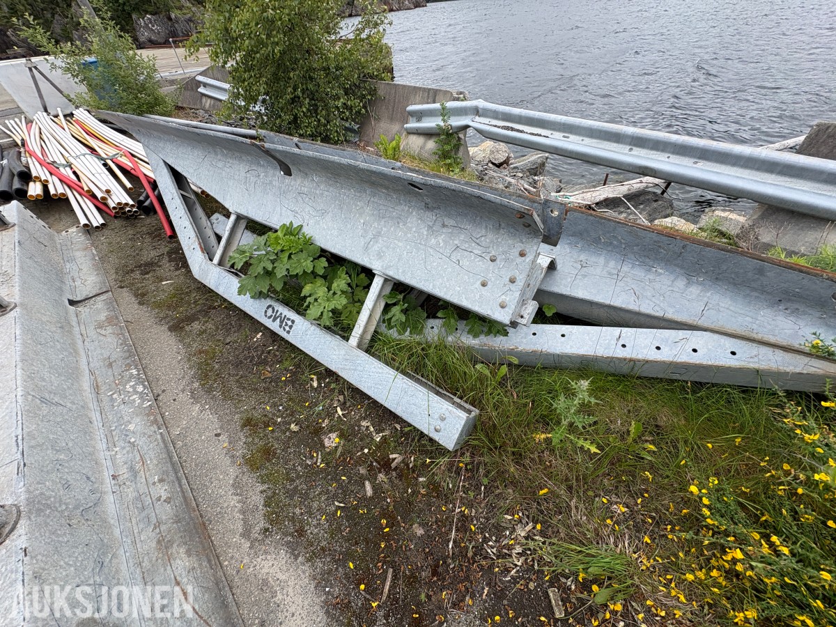 Varioguard rekkverkselementer – 5 stk. á 4 meter med koblinger