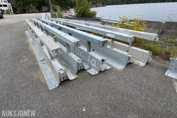 Varioguard rekkverkselementer – 5 stk. á 4 meter med koblinger