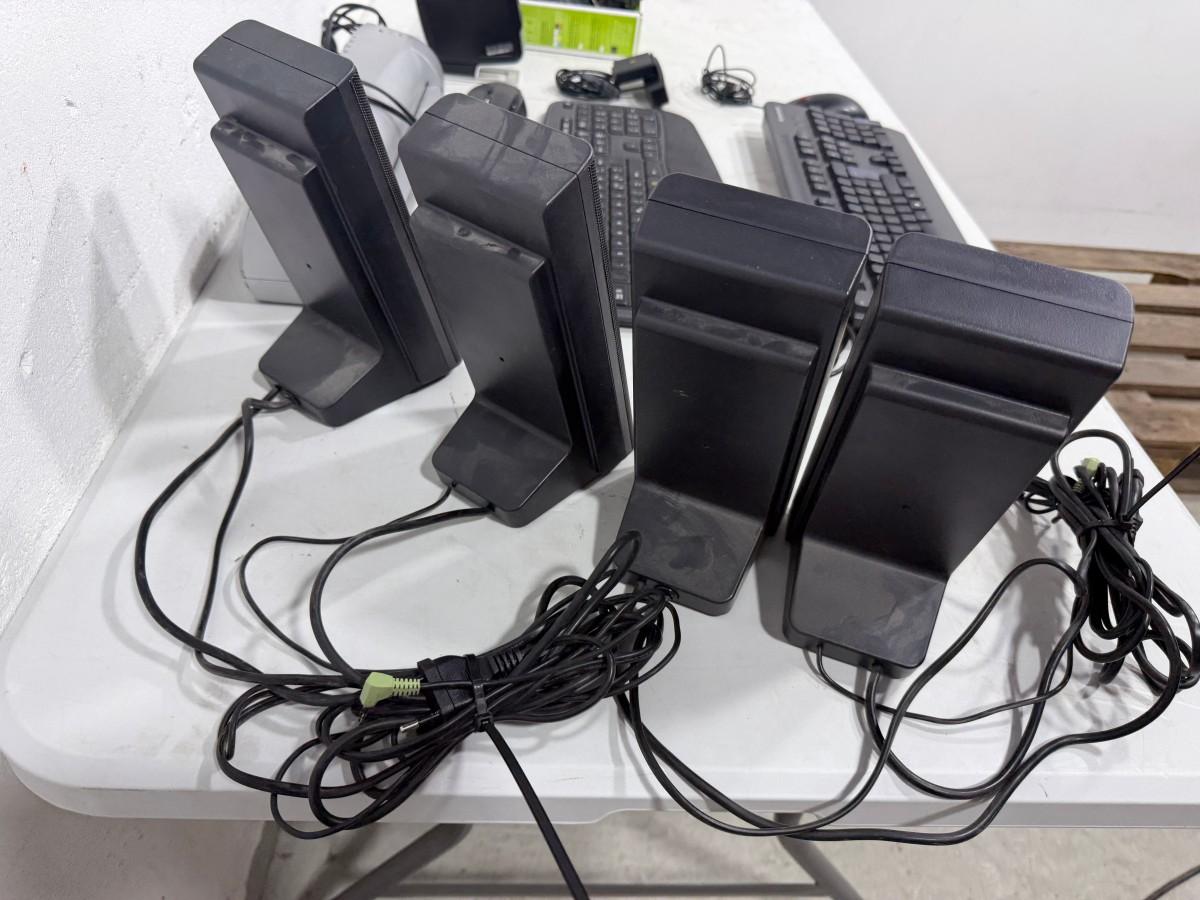 Kontorutstyr – Logitech MK710, Lenovo, DYMO LabelManager 160, Exibel og Konftel