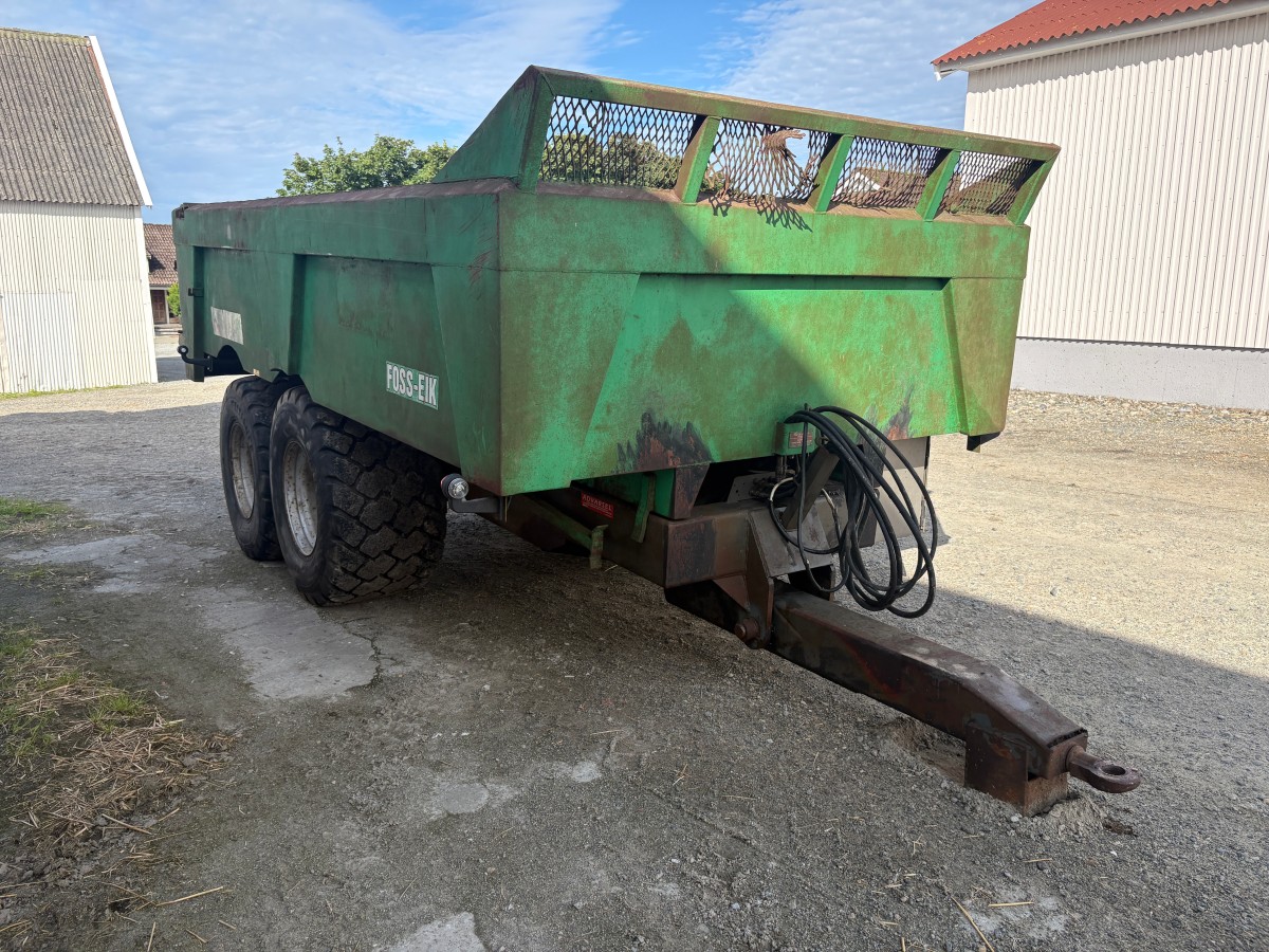 2007 fosseik 15 tonn dumper henger hydraulisk drag