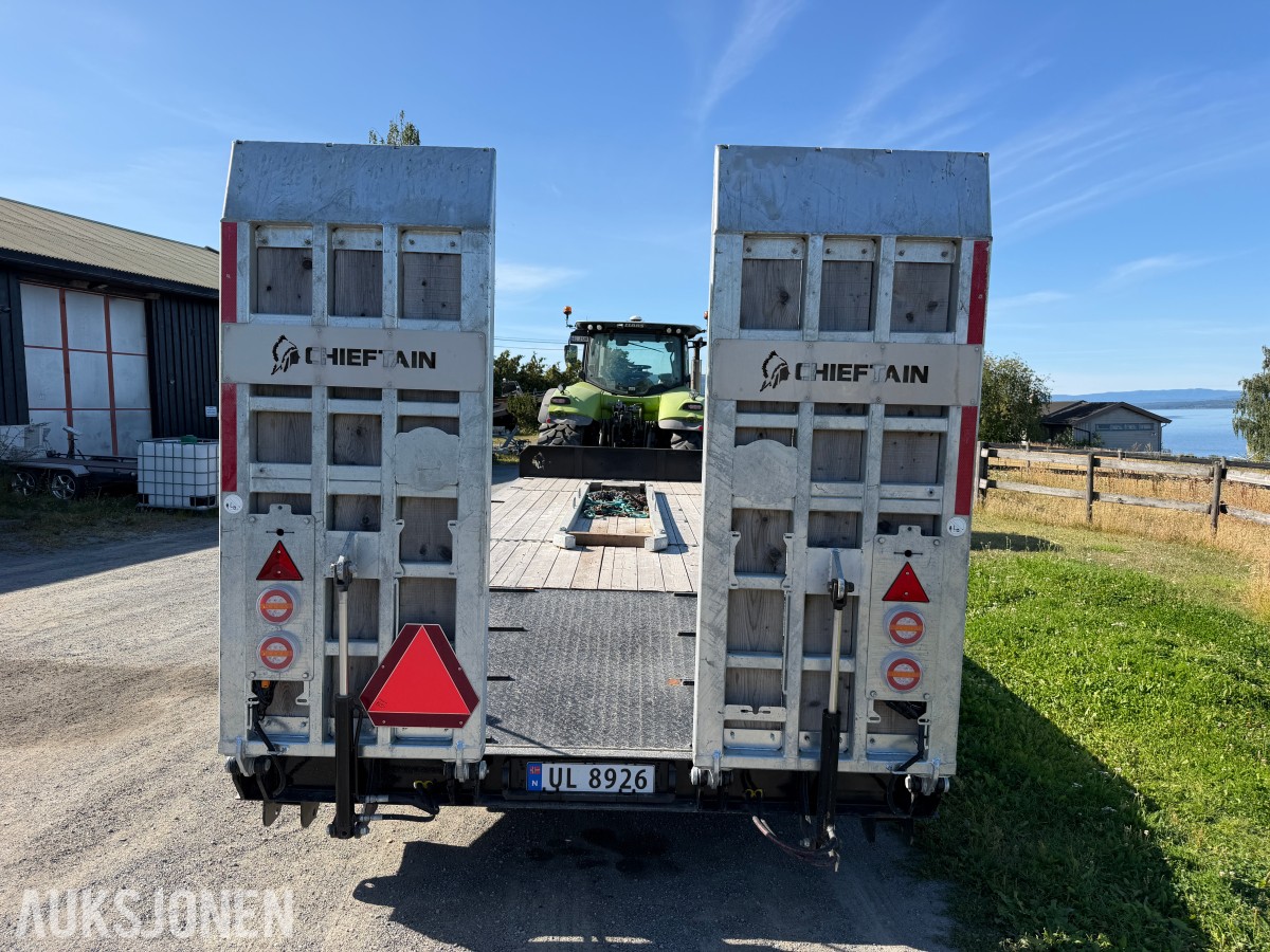 2025 Chieftain 3-akslet maskinhenger for traktor m/kulekobling