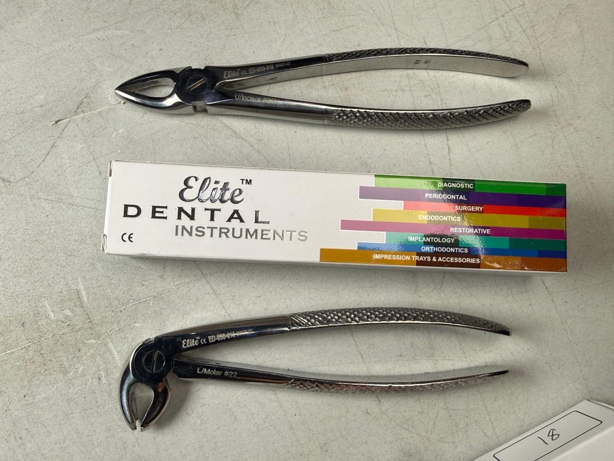 11 stk MedixDent Elite ekstraksjonstenger – Fig. 22 og Fig. 30