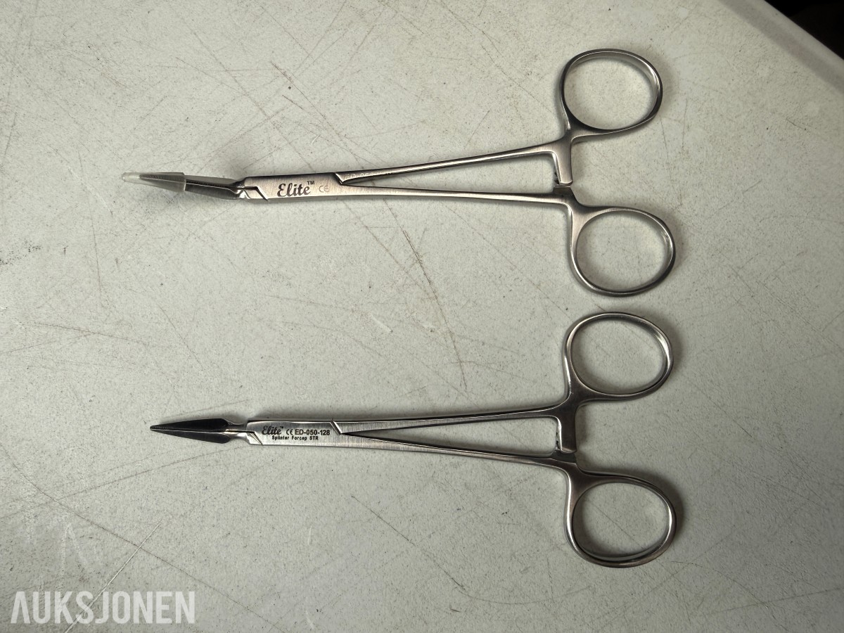 9 stk MedixDent Elite splinter forceps ED-050-128 / ED-050-129