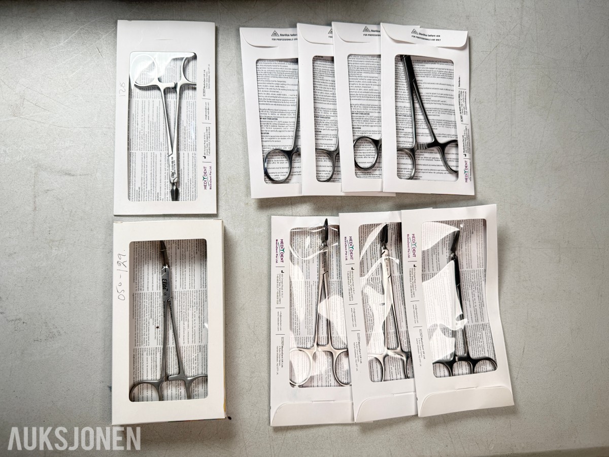 9 stk MedixDent Elite splinter forceps ED-050-128 / ED-050-129