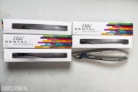 6 stk Elite Dental Instruments ekstraksjonstang ED-050-008 RU/Molar #17