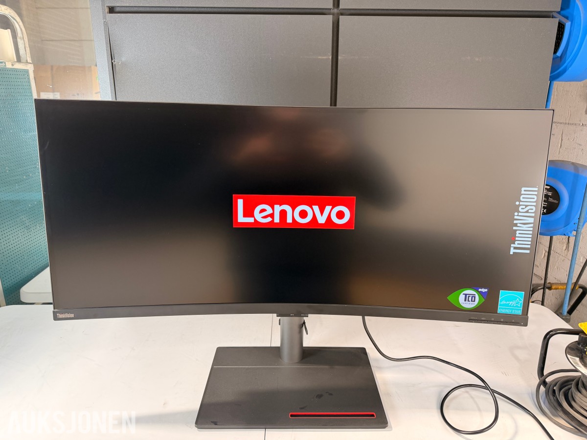 2024 Lenovo ThinkVision P40w-20 39,7 tommer ultrabred skjerm med tilbehør