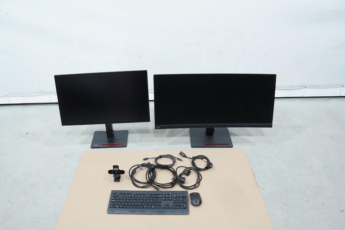 Lenovo ThinkVision - P34w-20 og P27h-20 skjermer med tilbehør
