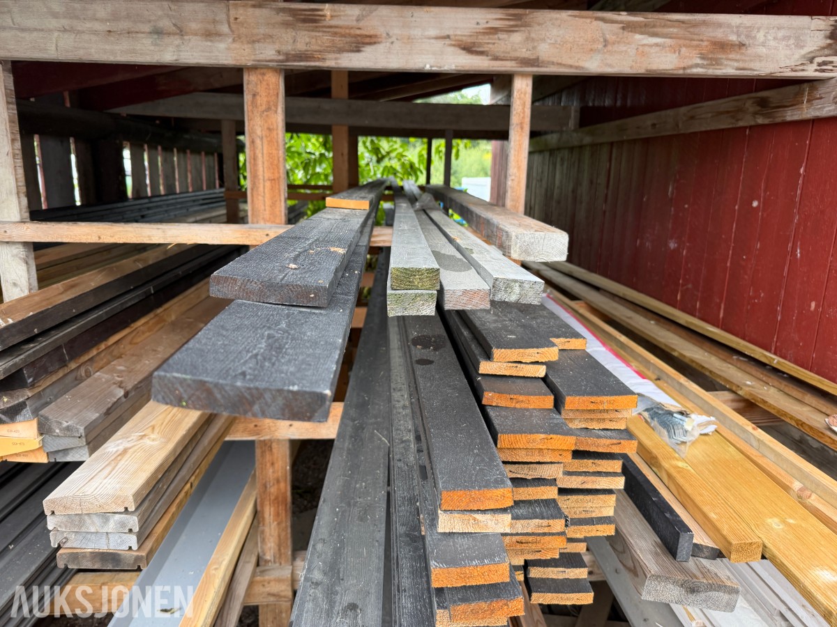 Materialpakke 22x123 ca. 270 lm + stor mengde andre materialer