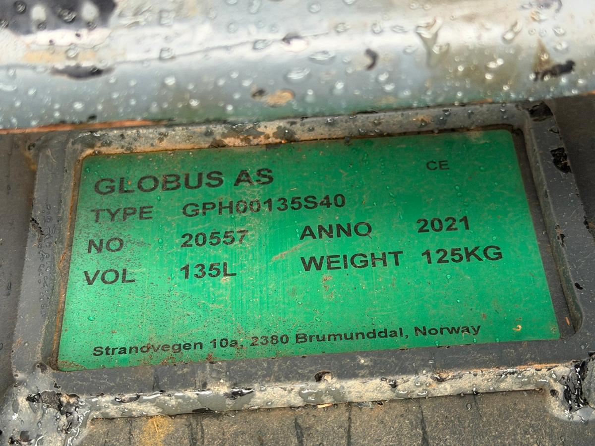 2021 Globus hydraulisk pusseskuff 135 L S40