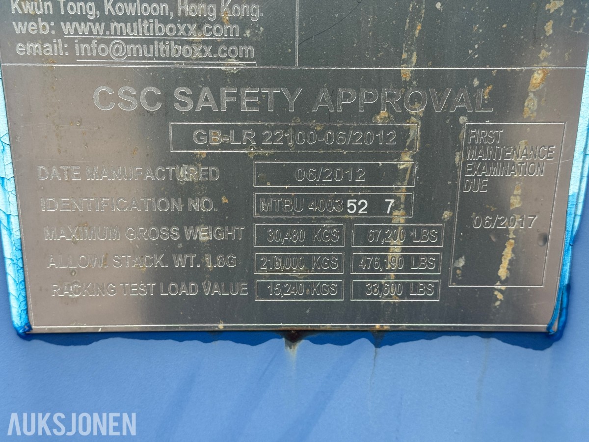 40 fot container - High Cube 