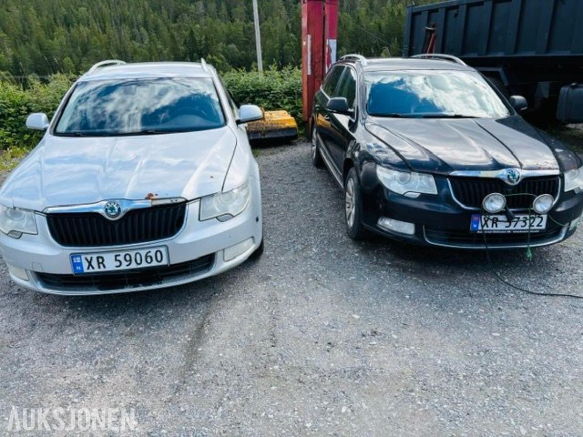 2 stk Skoda Superb, SUPERB 2.0-140 D 4X4