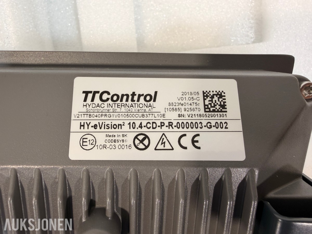 2018 TTControl / HYDAC HY-eVision² 10.4 HMI-display – Tadano ATF60G-3