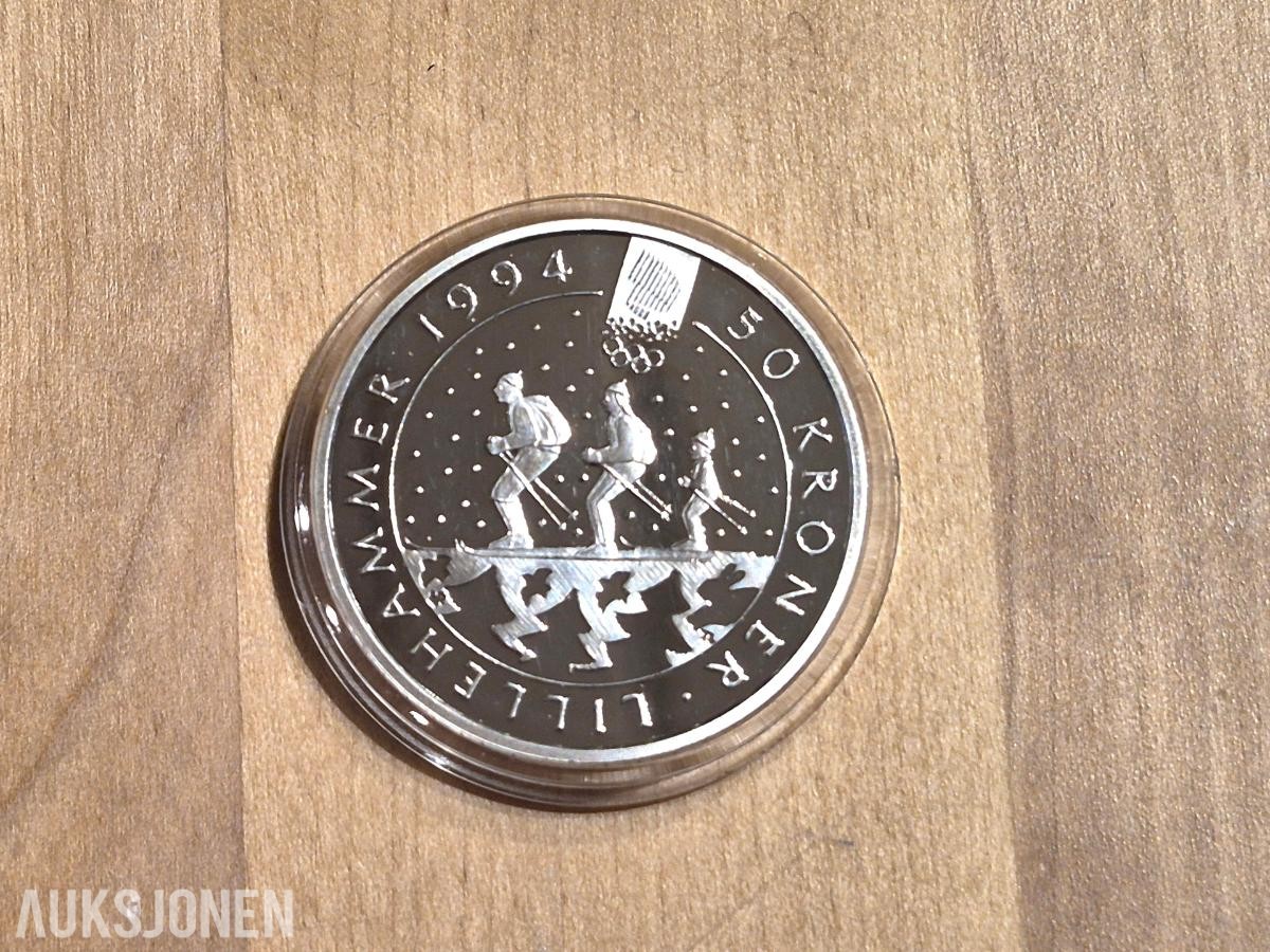 Norges bank-Myntsett samling-OL94 Sølv 1983-1995,2003