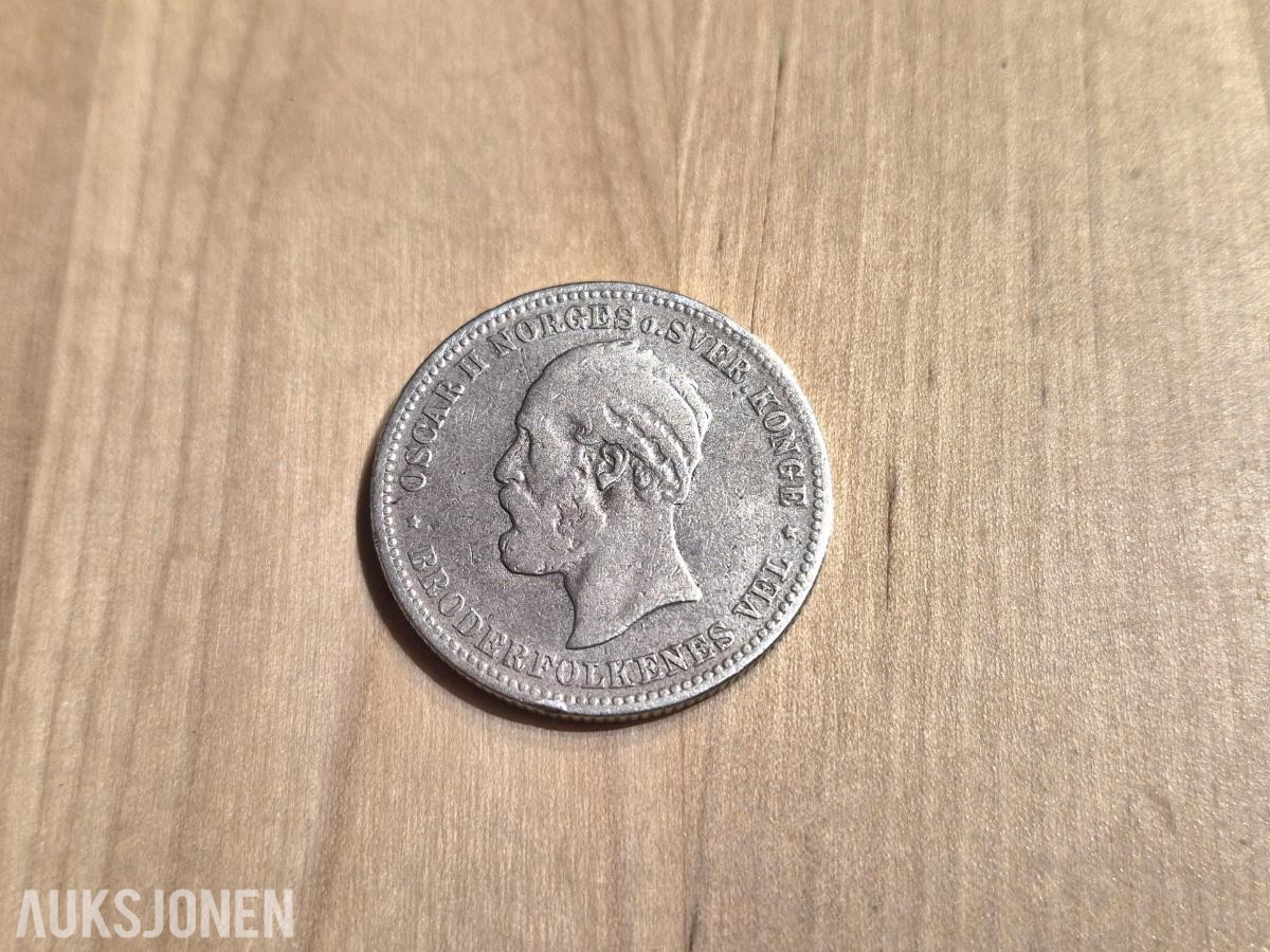 Norges bank-Myntsett samling-2kr 1878 Sølv, 1982-2000