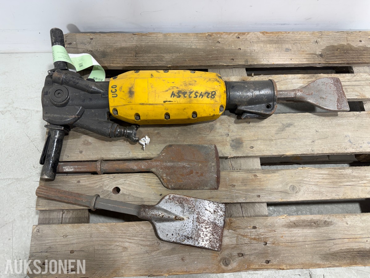 2009 Atlas Copco TEX 280PE luftdrevet meiselmaskin – 3 meisler