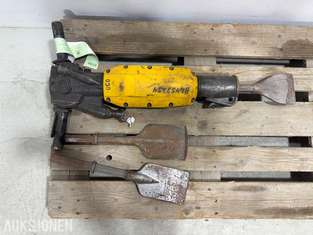 2009 Atlas Copco TEX 280PE luftdrevet meiselmaskin – 3 meisler