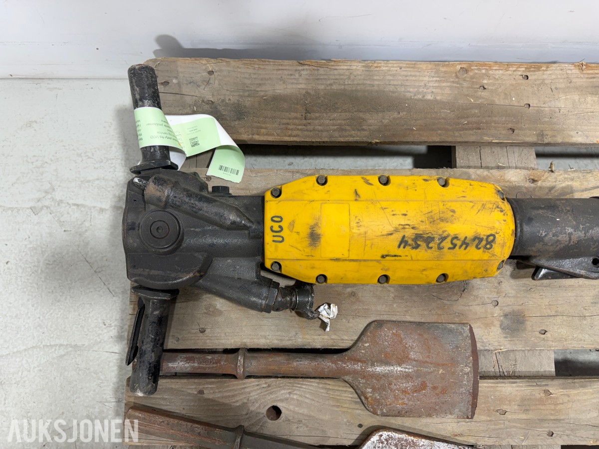 2009 Atlas Copco TEX 280PE luftdrevet meiselmaskin – 3 meisler
