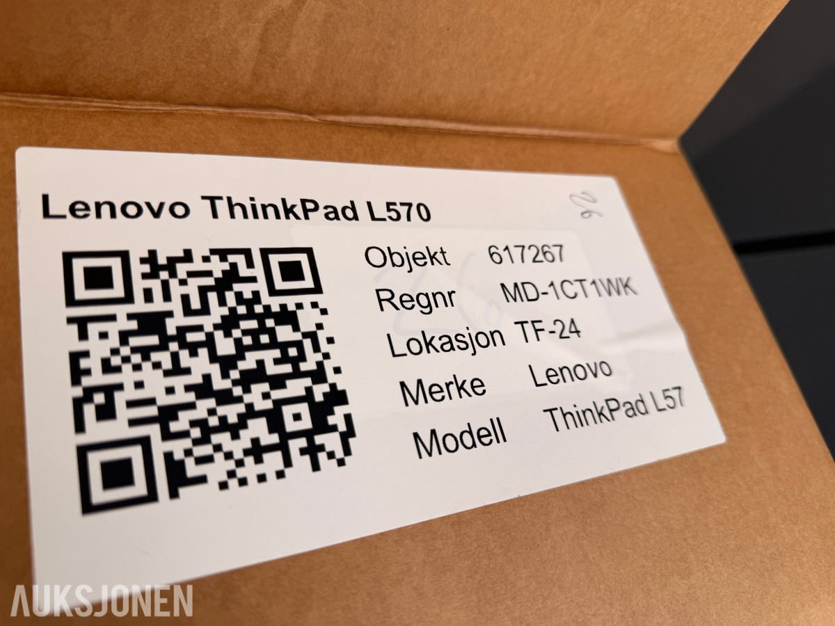 Lenovo ThinkPad L570 – i5 / 8 GB / 256 GB NVMe