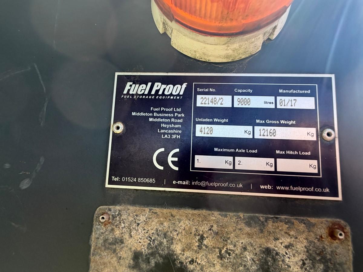Fuel Proof dieseltank på henger – 9 000 liter – 2017