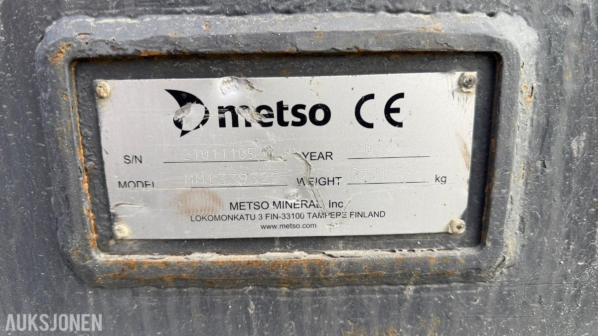 2021 Metso Lokotrack LT106 mobilt knuseverk – CAT C7 – 7.691 motortimer