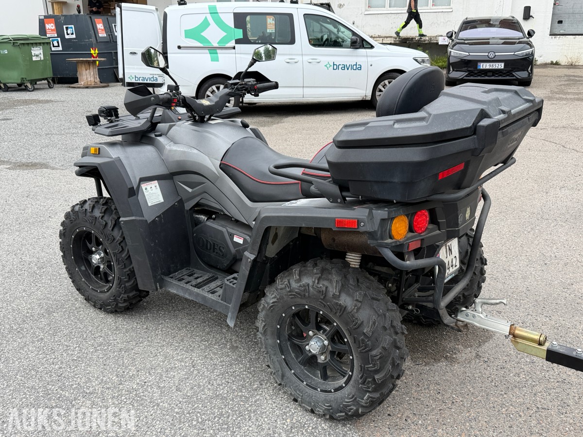 2020 Odes Assailant ATV med tipphenger og brøyteskjær