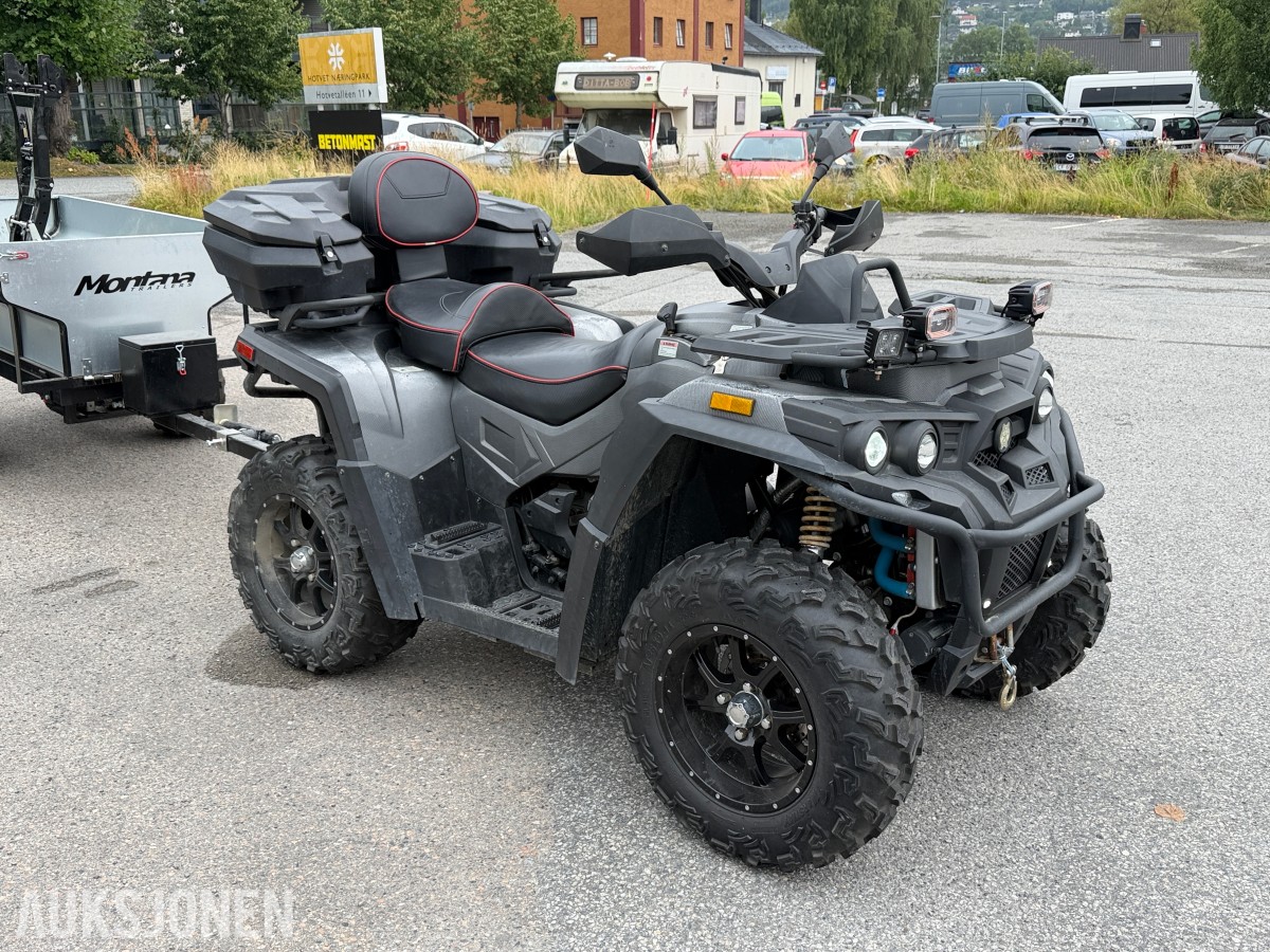 2020 Odes Assailant ATV med tipphenger og brøyteskjær