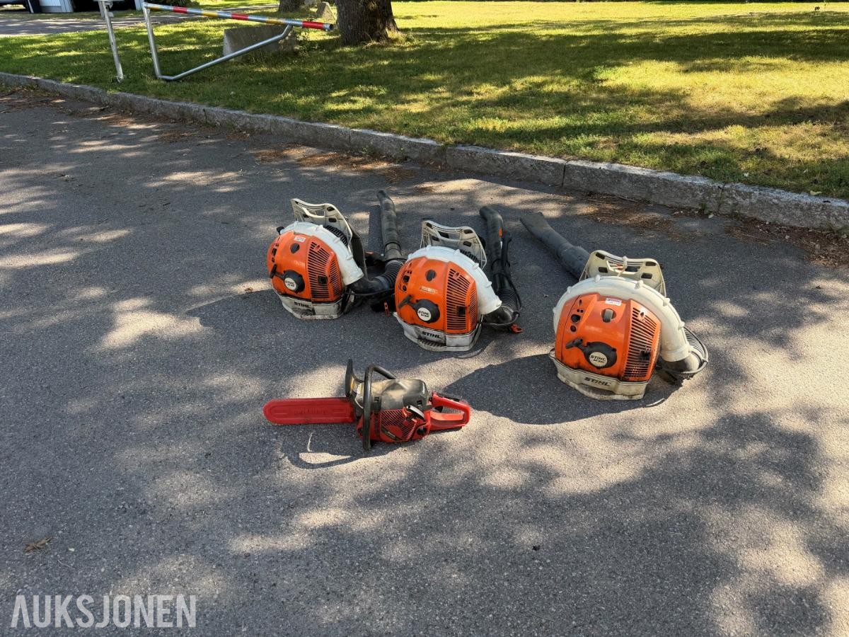 Stihl løvblåser og Jonsered motorsag