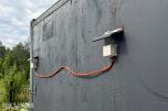 20-fots isolatert container med strømopplegg – ca. 6 × 2,4 × 2,4 m