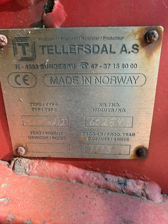 1995 Tellefsdal Kantfreser. Nr 12