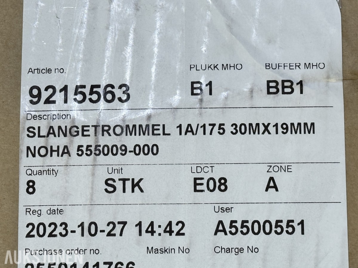 2 stk Nye Noha Norway branntrommel 0600x175mm 