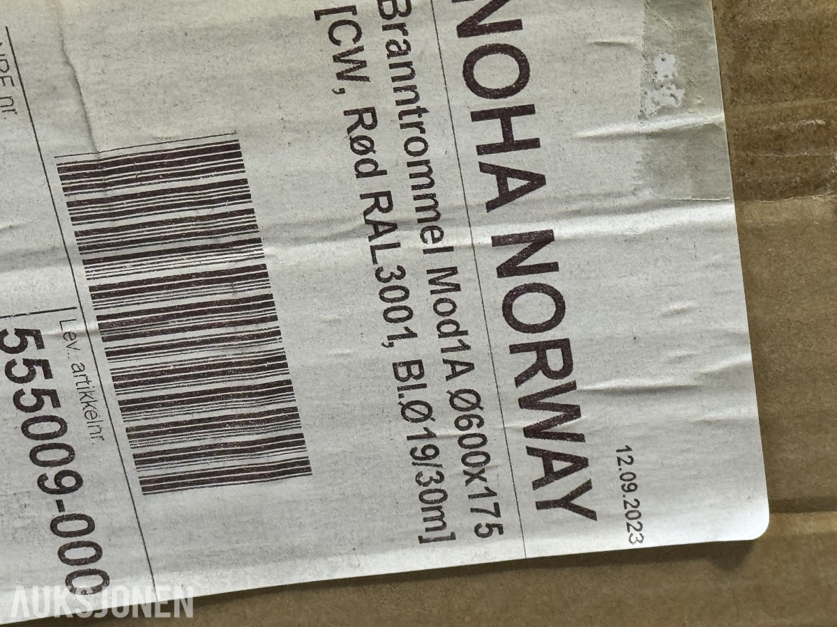 2 stk Nye Noha Norway branntrommel 0600x175mm 