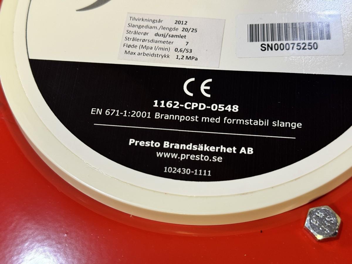 2 stk nye brannslangetromler - Presto og O. Berge 