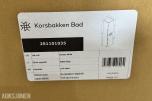Korsbakken Bad høyskap - glossy white - ny 