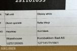 Korsbakken Bad høyskap - glossy white - ny 
