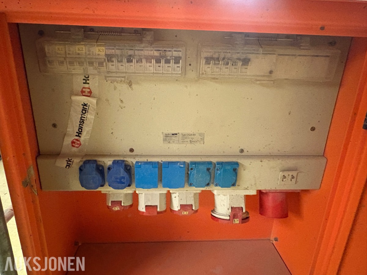 Byggestrømskap / fordelingsskap 400V 63A