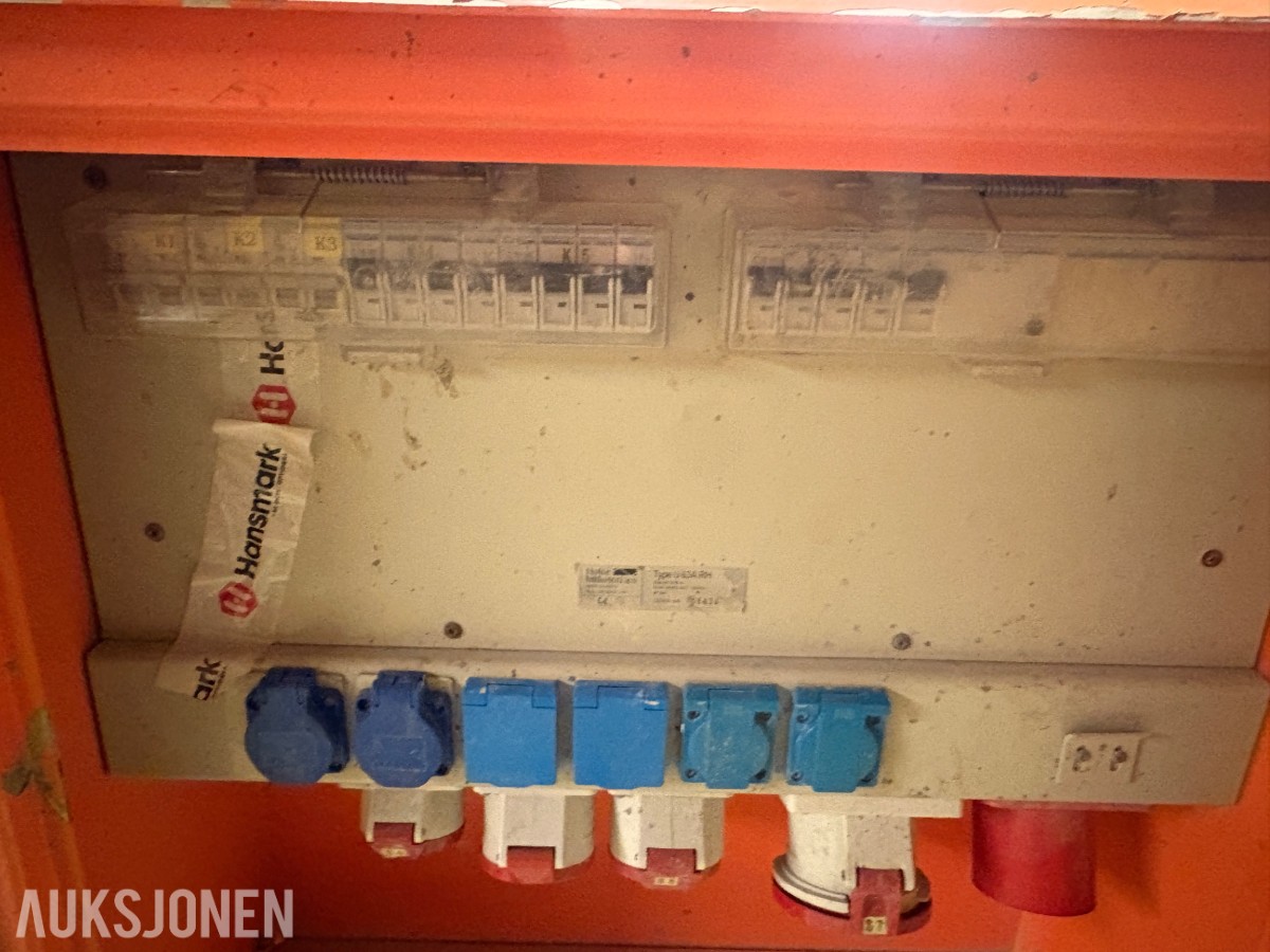 Byggestrømskap / fordelingsskap 400V 63A