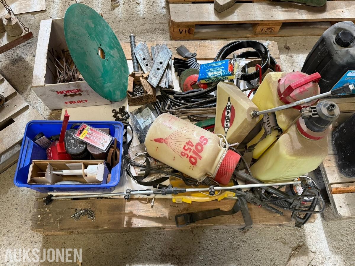 Landbruksdeler, Väderstad Agrilla Super-deler, Kverneland-deler og Hardi sprøyteutstyr