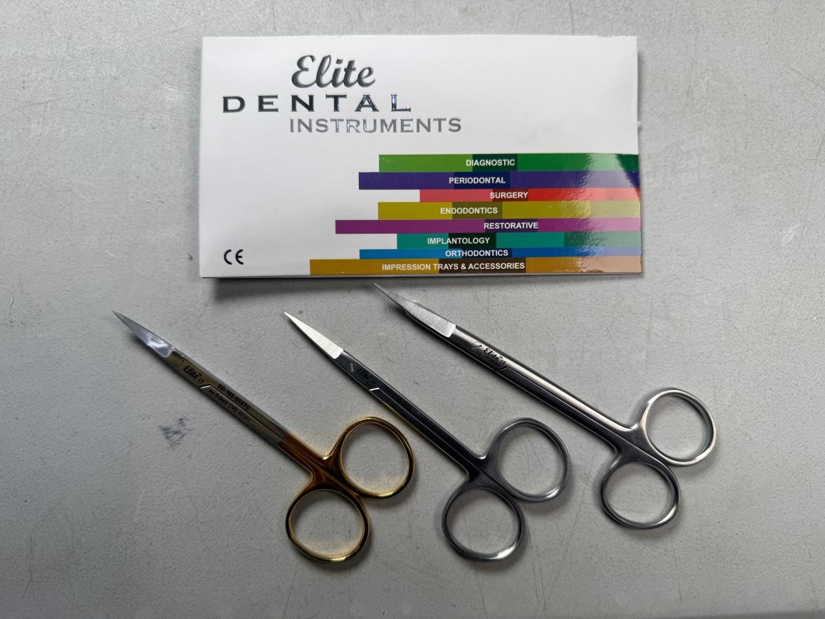 12 stk MedixDent Elite kirurgiske tannlegesakser