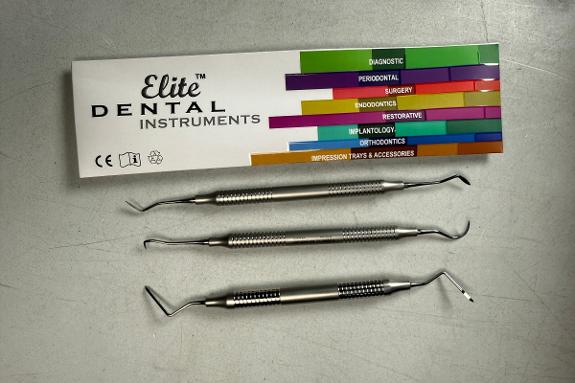 11 stk MedixDent Elite dentalinstrumenter – rotløftere og scalere