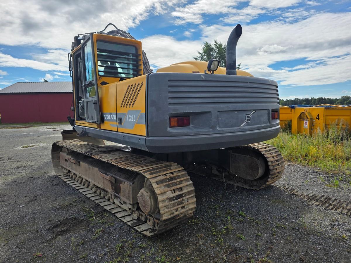 1998 Volvo EC 280 beltegraver 13782 TIMER 29 tonn