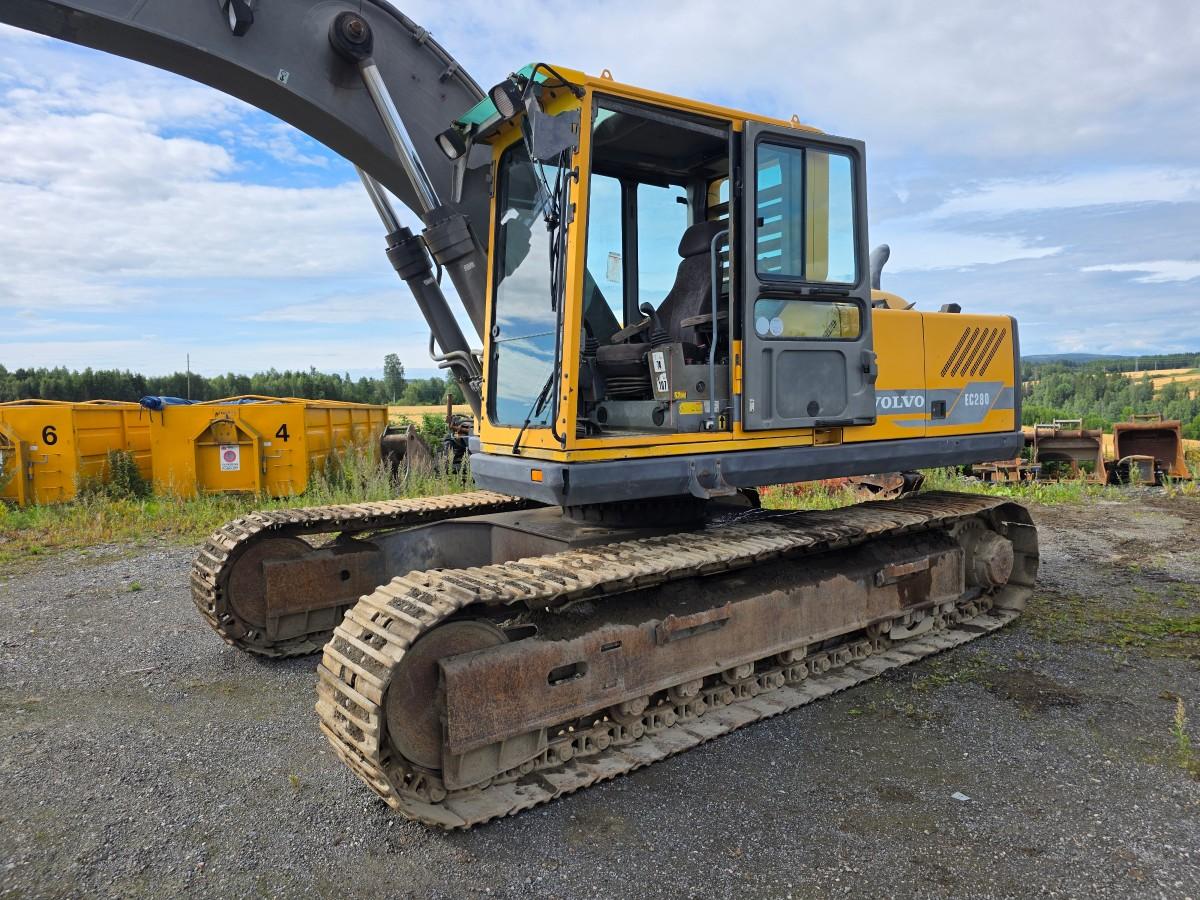 1998 Volvo EC 280 beltegraver 13782 TIMER 29 tonn
