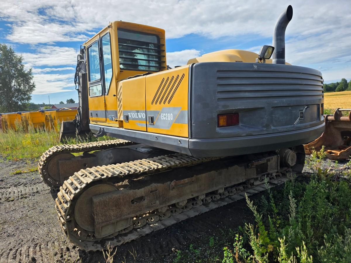 1998 Volvo EC 280 beltegraver 13782 TIMER 29 tonn