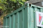 10 fots stålcontainer med verktøy og materiell