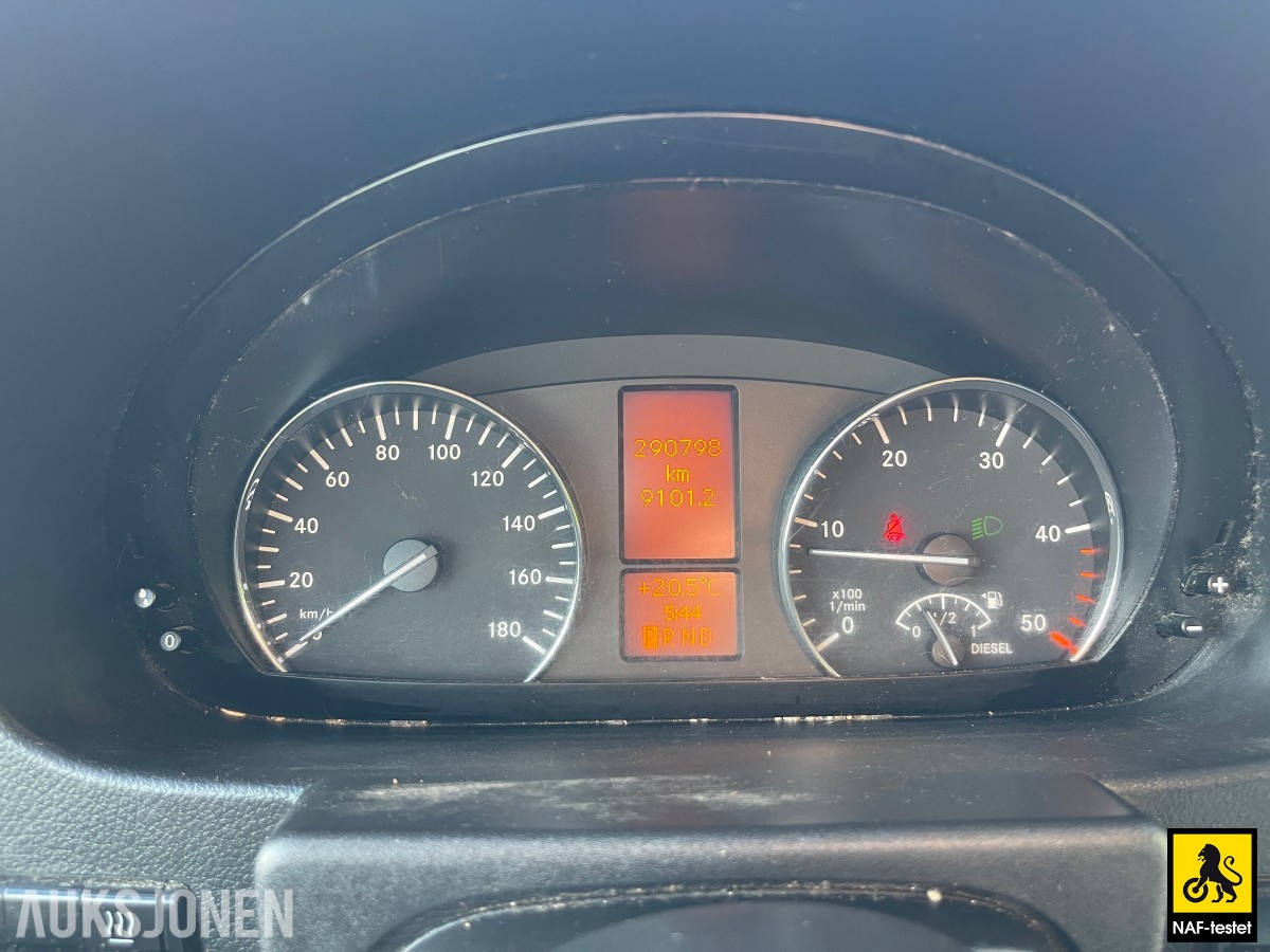 2012 Mercedes-Benz SPRINTER 2.1 D 163 HK AUTOMAT HENGERFESTE VARMER