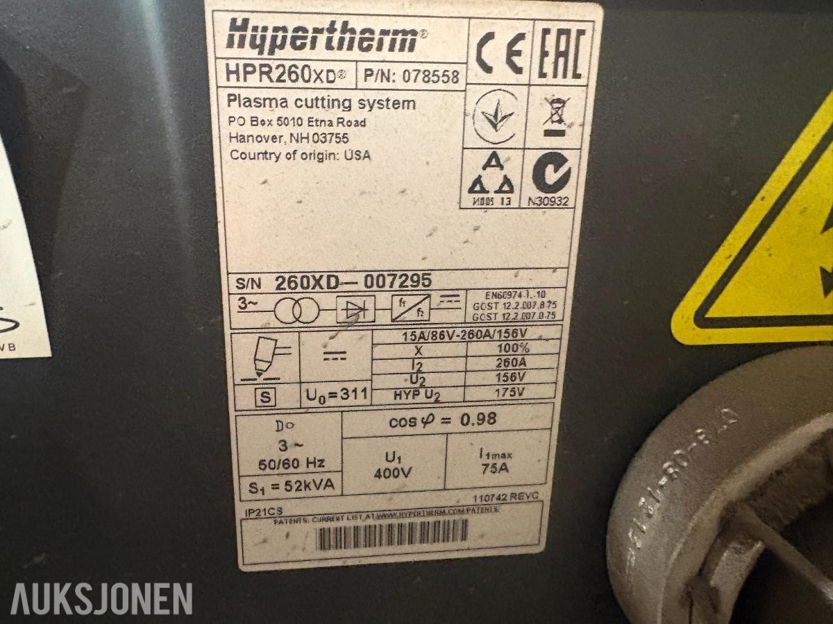 2014 MicroStep CombiCut 6001.25PrkG + CH800P plasma-/gasskjærebord med rørskjæring