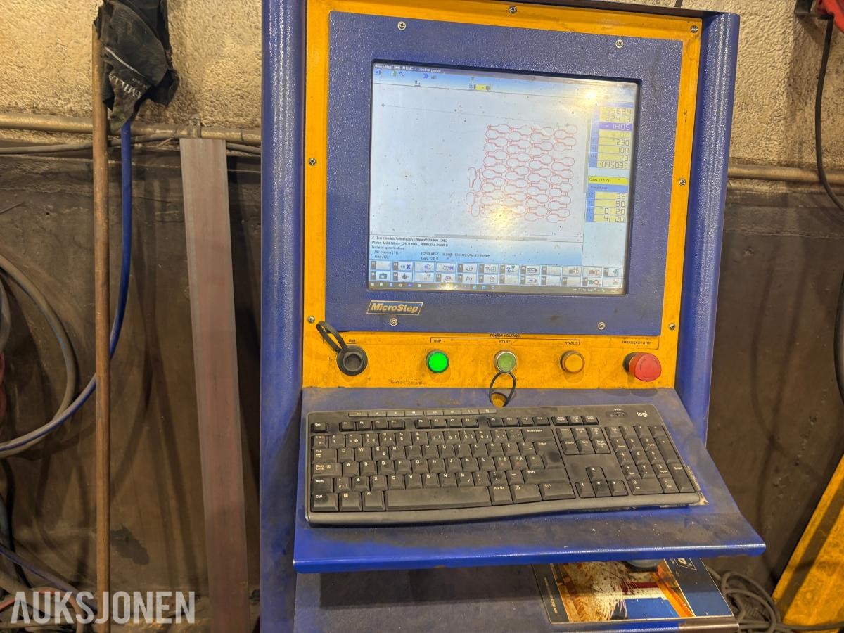 2014 MicroStep CombiCut 6001.25PrkG + CH800P plasma-/gasskjærebord med rørskjæring