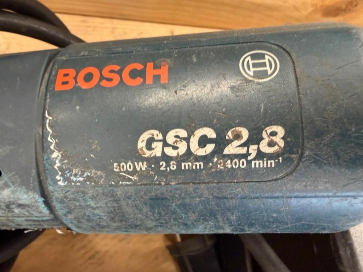 Hilti boltepistol, Bosch formsakser, Draco rørkutter m/m.