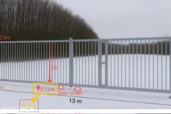 2026 NY - 13 meter bred industriell skyveport av Q235B-stål med 550 g/m² varmforsinking. 2026